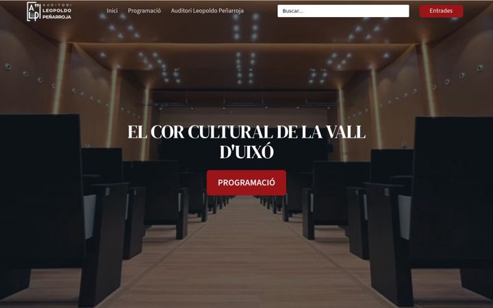 Екранна снимка на auditoriolavallduixo.es