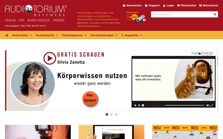 Screenshot of auditorium-netzwerk.de