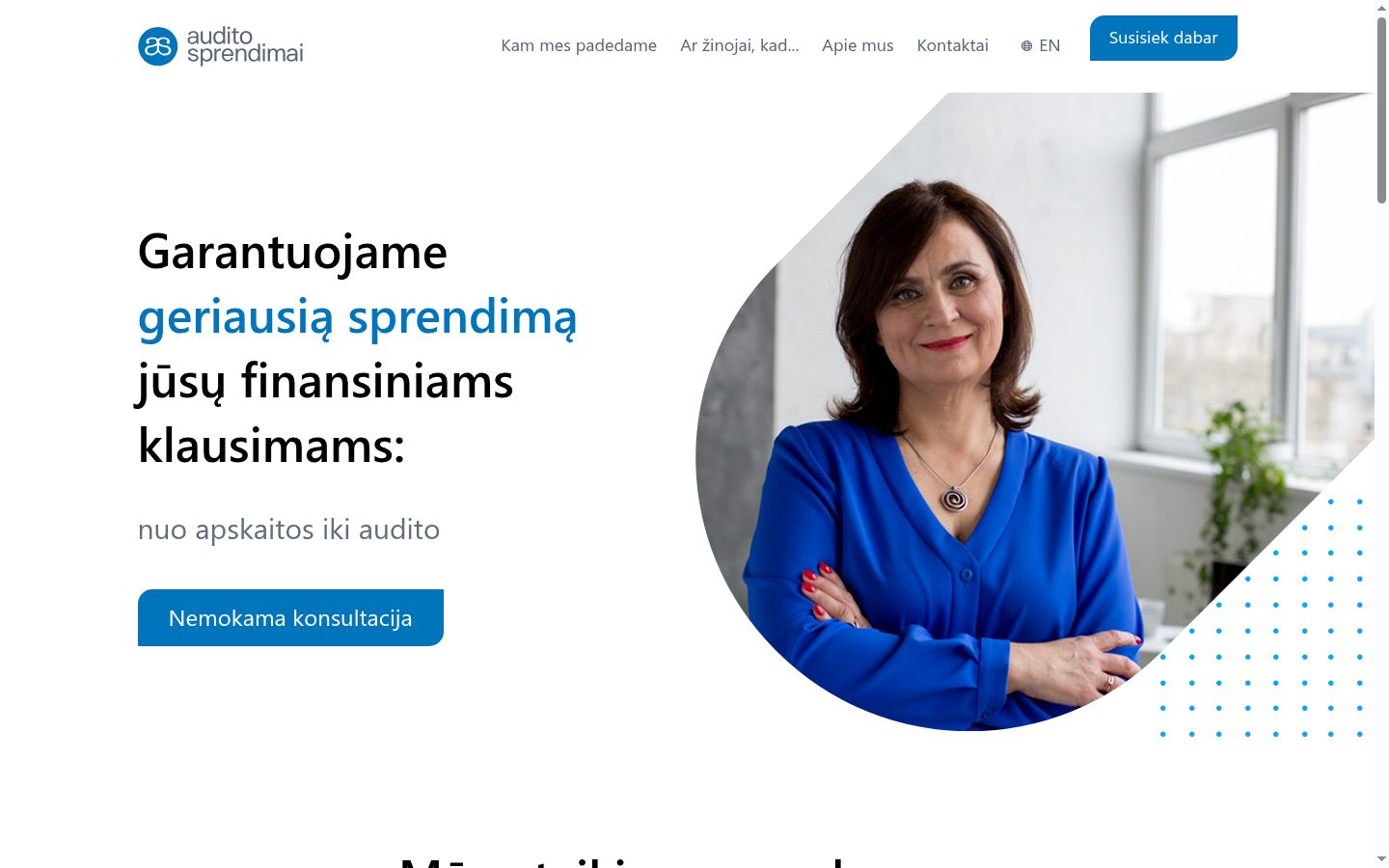 Ekrānuzņēmums ar piekrišanas baneri, kas tika rādīts pirms jebkādas mijiedarbības