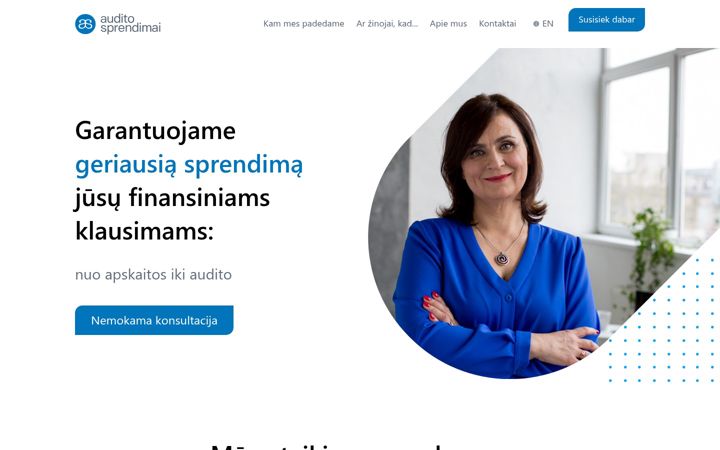 Screenshot of auditosprendimai.lt