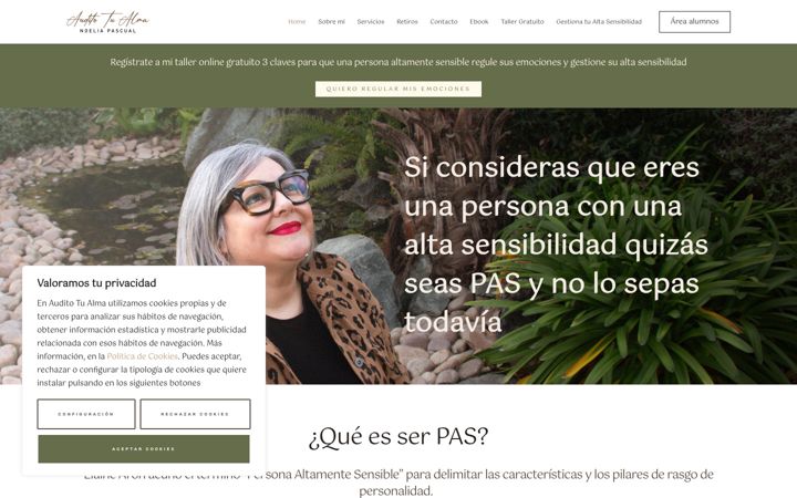 Екранна снимка на auditotualma.com