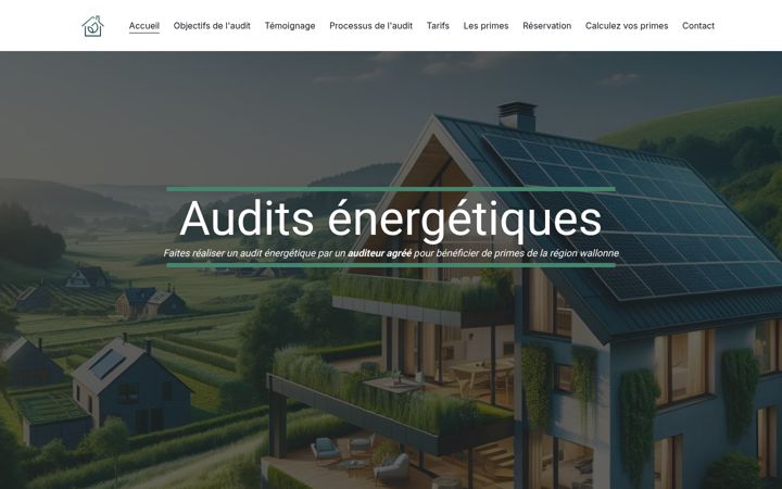 Zrzut ekranu audits-energetiques.be