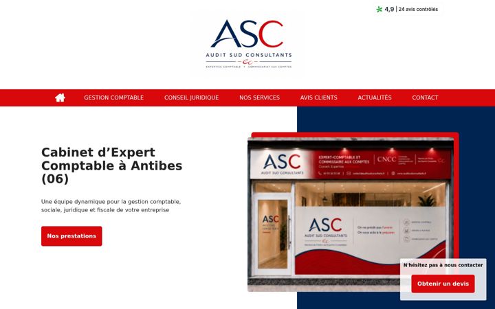 Screenshot of auditsudconsultants-avis.fr
