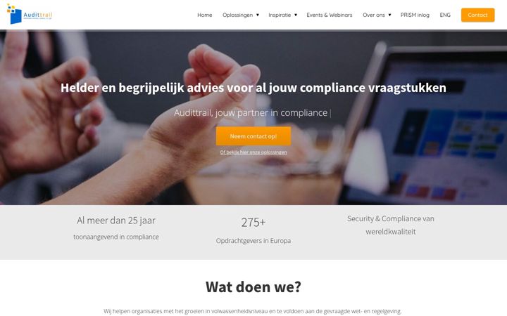 Captura de pantalla de audittrail.nl