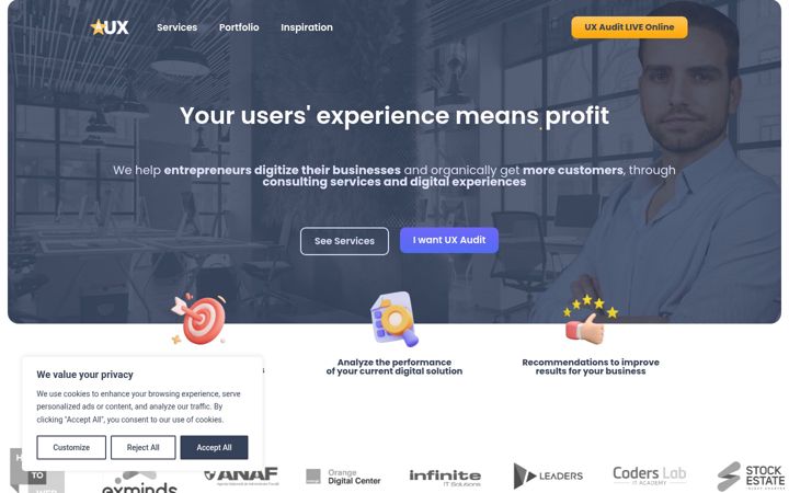 Screenshot of auditux.design