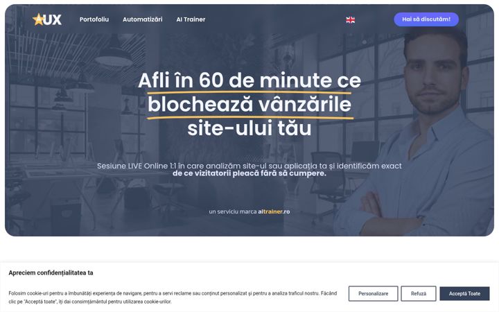 Screenshot of auditux.ro