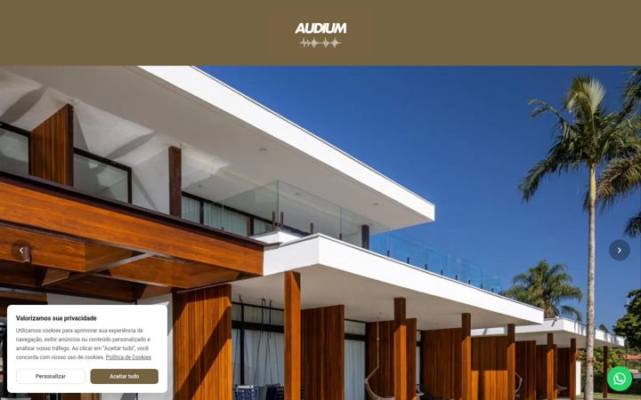 Screenshot of audiumesquadrias.com