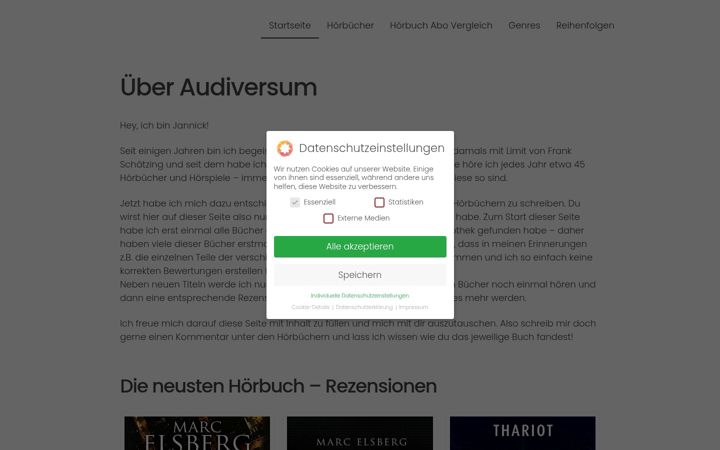 Screenshot of audiversum.de
