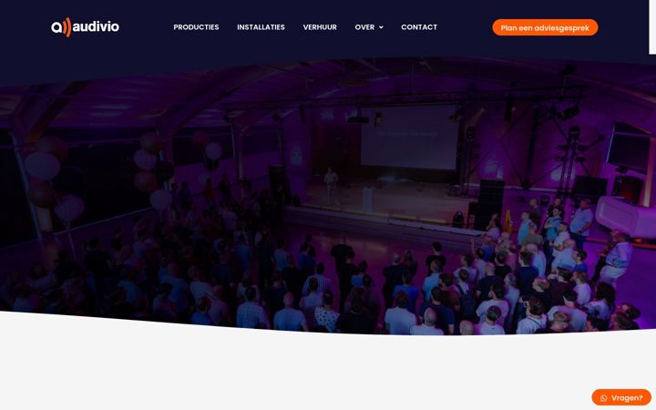 Screenshot of audivio.nl