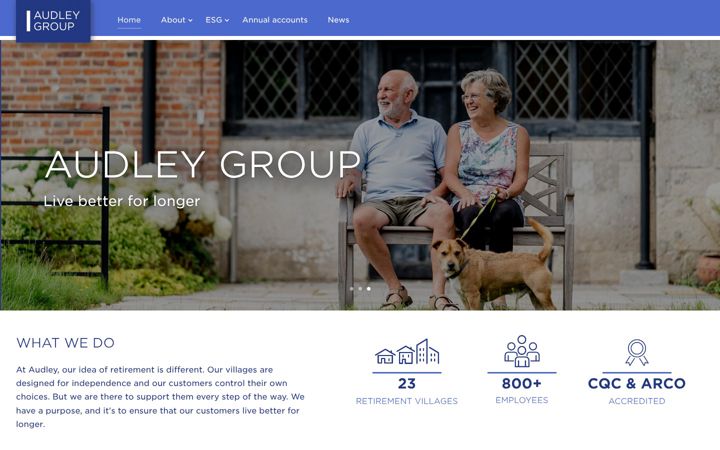Screenshot of audleygroup.com