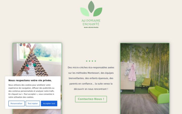 Screenshot of audomaineenchante.com