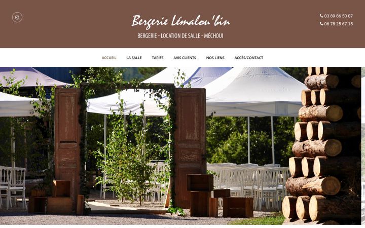 Screenshot of audomainelemalou.fr