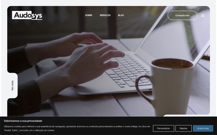Screenshot of audosys.digital