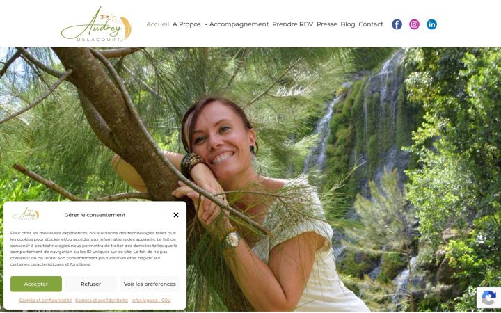 Screenshot of audrey-coach.com