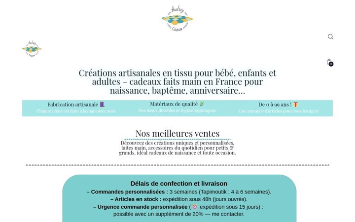Screenshot of audrey-couture.fr
