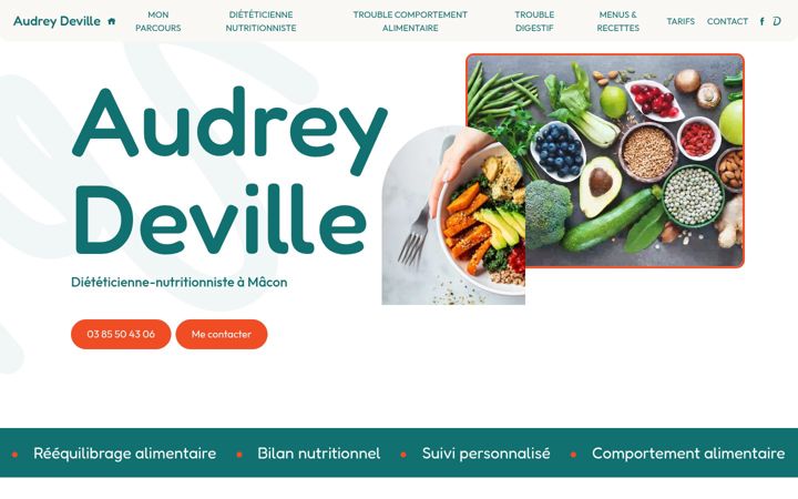 Screenshot of audrey-deville.fr