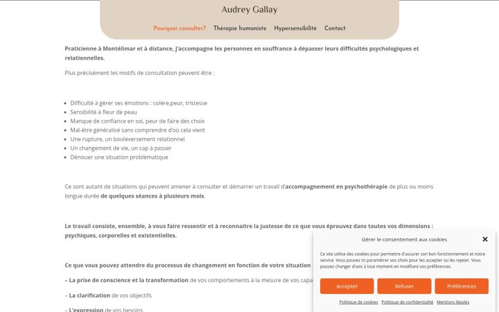Screenshot of audrey-gallay.com
