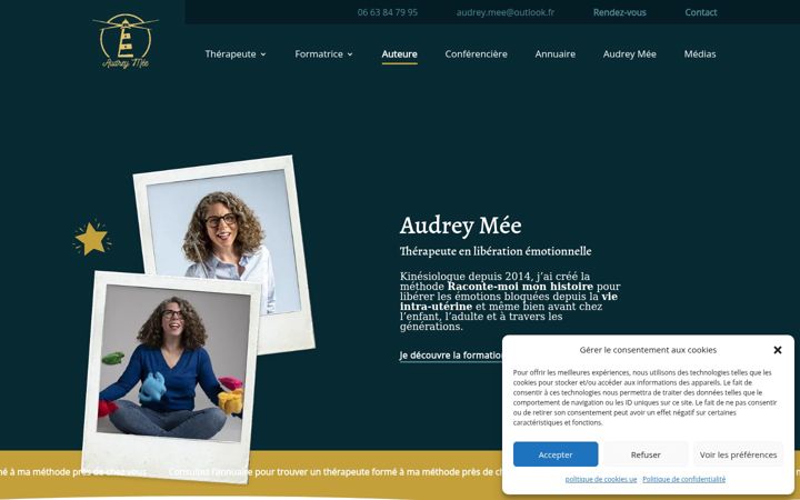 Screenshot stránky audrey-mee-kinesiologue.com