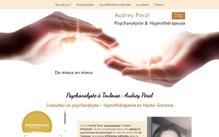 Screenshot of audrey-peral.fr