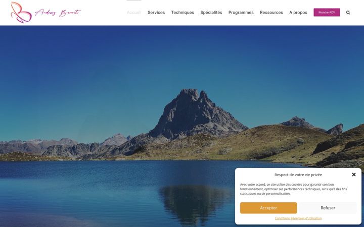 Screenshot von audreybenoit.fr