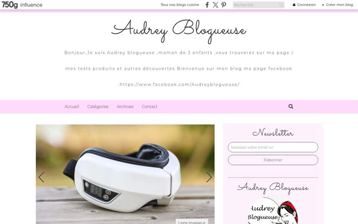 Screenshot of audreyblogueuse.com