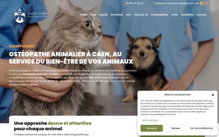 Screenshot von audreydelbos-osteoanimale.fr