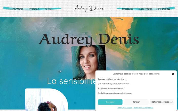 Screenshot of audreydenis.com