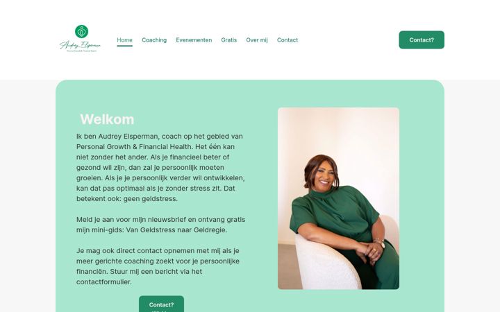 Screenshot of audreyelsperman.nl