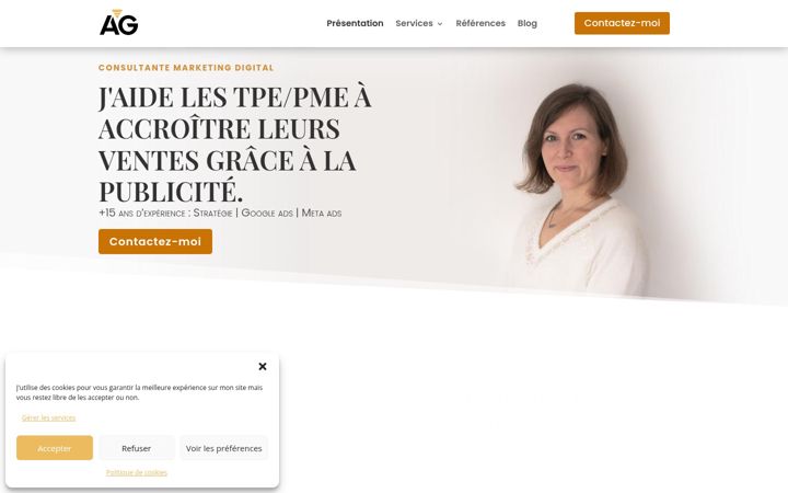 Snímek obrazovky audreyguillot.fr