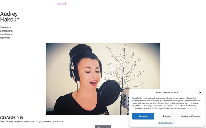 Snímek obrazovky audreyhakoun.fr