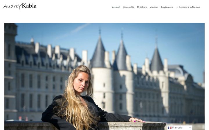 Screenshot of audreykabla.com