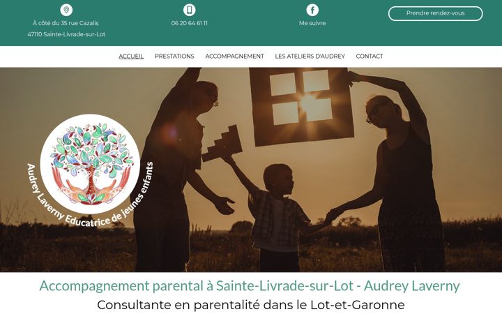 Screenshot of audreylaverny.fr