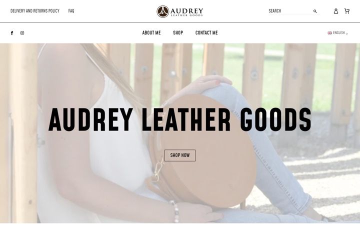 Screenshot of audreyleathergoods.hu