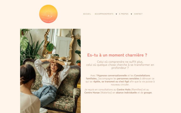 Screenshot of audreymarsin.be