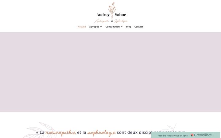 Captura de pantalla de audreysahuc.com