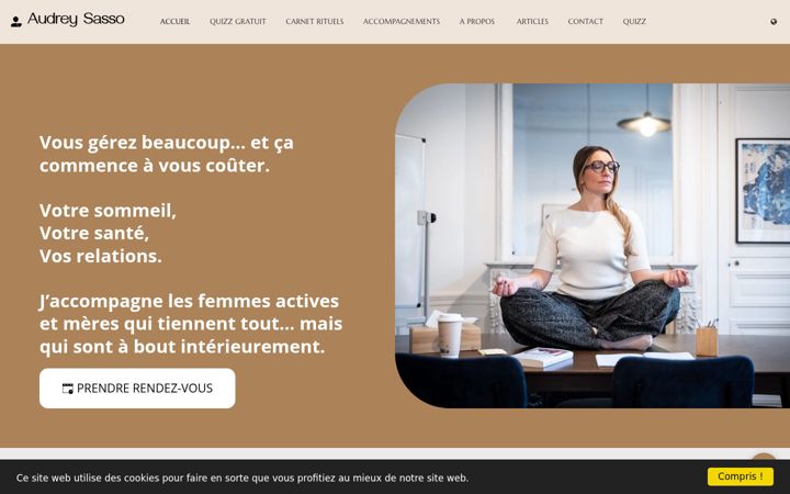 Screenshot of audreysasso.fr