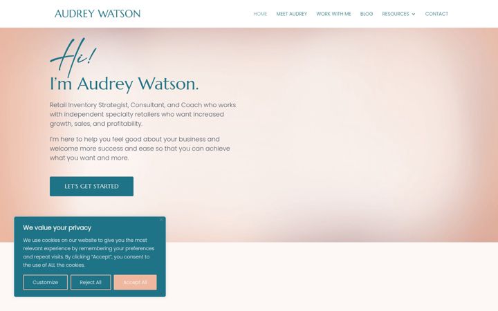 Screenshot of audreywatson.co