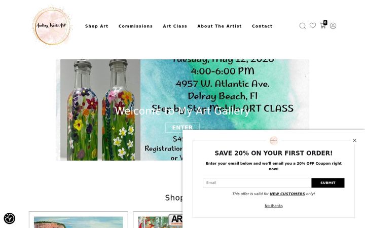 Screenshot of audreyweissart.com