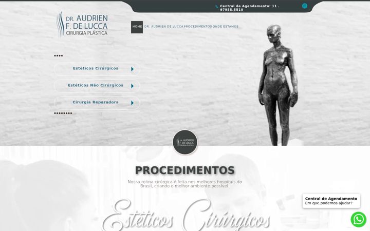 Screenshot of audriendelucca.com.br