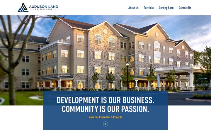 Screenshot of audubonland.com