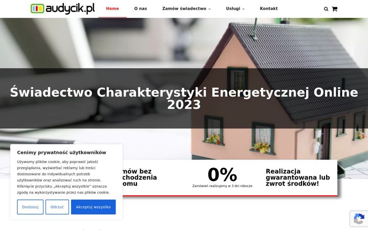 Screenshot of audycik.pl