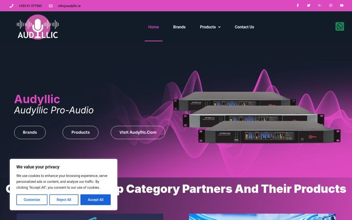 Screenshot of audyllic.ie