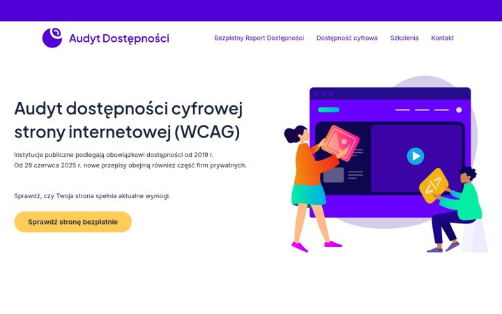 Snimka zaslona za audyt-dostepnosci.pl