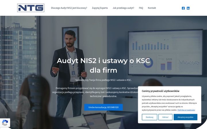 Snimka zaslona za audyt-nis2.pl