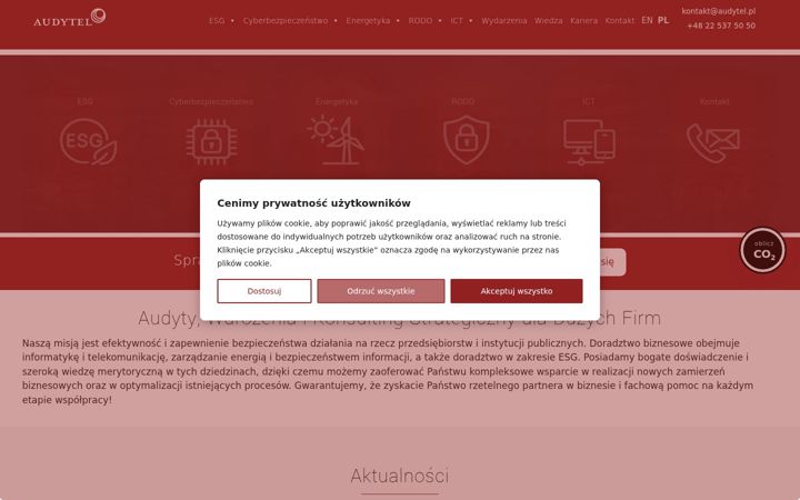 Snimka zaslona za audytel.pl