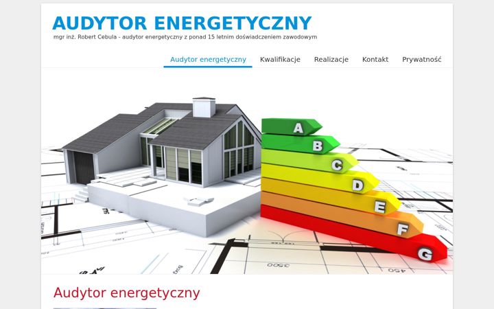 Screenshot of audytor-energetyczny.com
