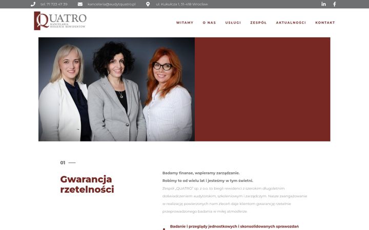 Screenshot of audytquatro.pl
