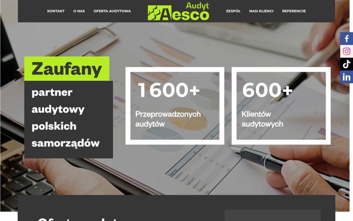 Snimka zaslona za audytywewnetrzne.pl
