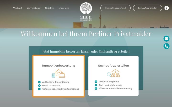 Screenshot of auen-immobilien.de