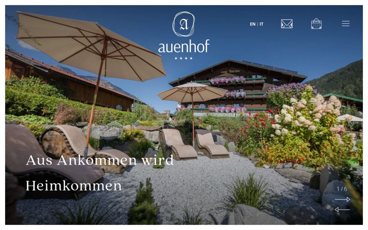 Screenshot of auenhof.at